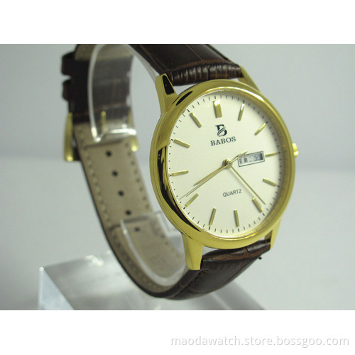 Gold men watch stainless steel watch boss watch